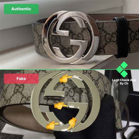 gucci real vs fake belt 2018|how to check gucci belt.